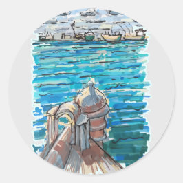 Adesivo Serene Waterscape em San Juan de Ulua, Veracruz