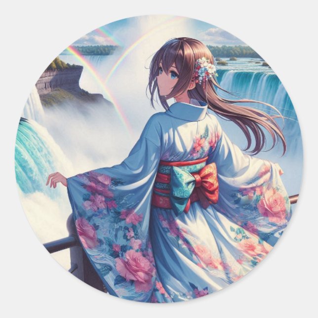 Adesivo Serenidade pelas cataratas (Frente)