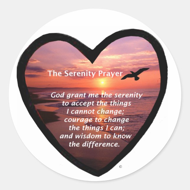 Adesivo Serenity Prayer (Frente)