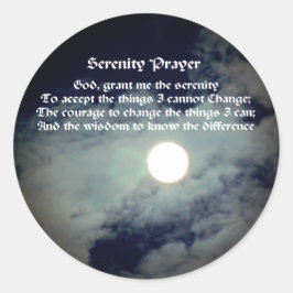 Adesivo Serenity Prayer Full Moon Inspiration