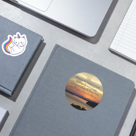 Adesivo Serenity Prayer Orange Seascape Sunset