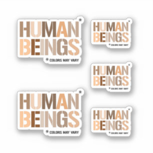 Adesivo SERES HUMANOS: As cores podem variar