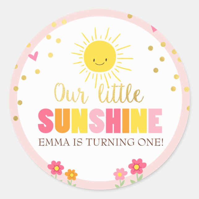 Adesivo Seretista de Envelope Sunshine (Frente)