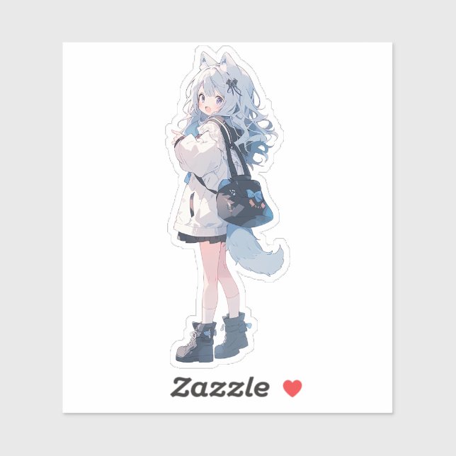 Adesivo Série Anime Girl (Folha)
