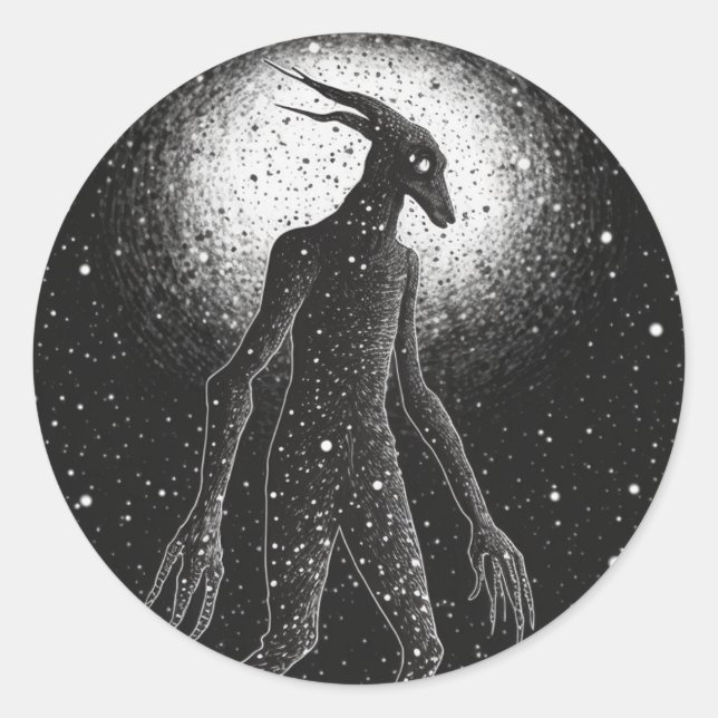 Adesivo Série Cryptid de Monstros de Meia-Viagem (Frente)