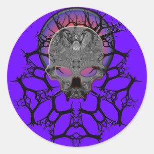 Adesivo série do crânio dos darkmetals