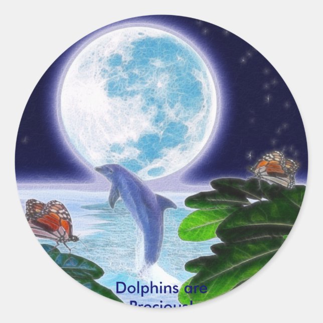 Adesivo Série DOLPHIN MOON Paradise Art (Frente)