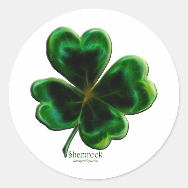 Adesivo Série Irish Shamrock Lucky Clover Sticker (Frente)