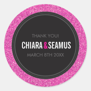 Adesivo SÉRIE SÉRIE moderno, rosa-claro-quente, preto