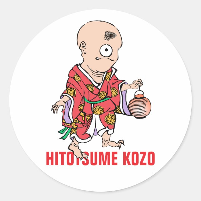 Adesivo Série Yokai: Hitotsume Kozo (Frente)