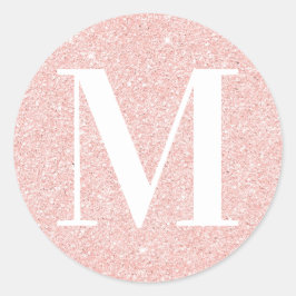 Adesivo Serif Moderno Feminino Monograma Brilho Dourado Ro