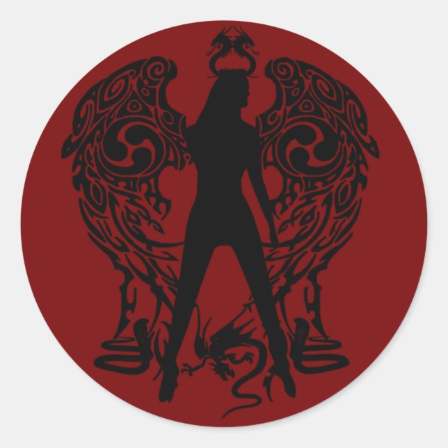 Adesivo Serpent Angel Stickers (Frente)