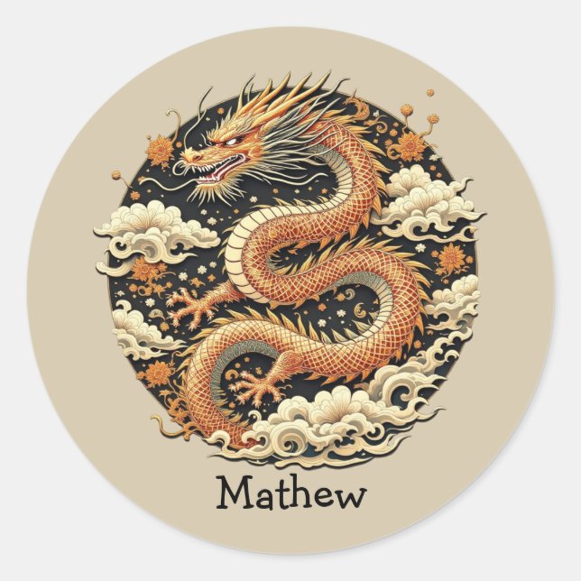 Adesivo Serpente ouro (Frente)