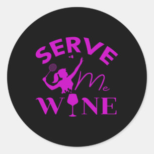 Adesivo Serve-me o vinho Engraçado, Bebendo do jogador de