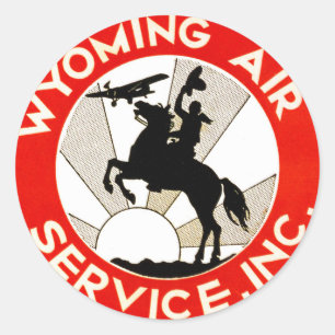 Adesivo Serviço aéreo de Wyoming