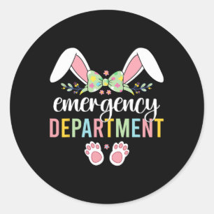 Adesivo Serviço De Emergência Bunny Emergência Sala Er Enf