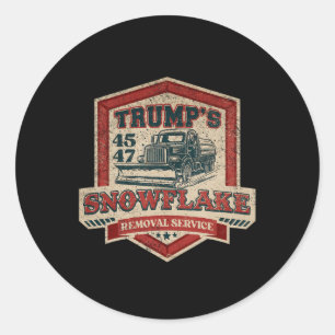 Adesivo Serviço de Remoção de Flocos de Neve de Trump Engr