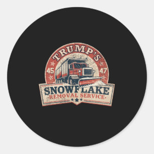 Adesivo Serviço de Remoção do Floco de Neve de Trump Funny