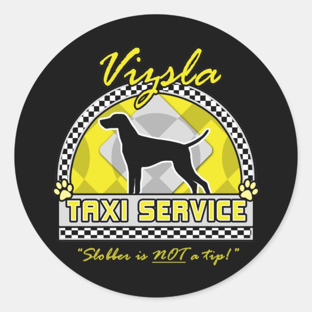 Adesivo Serviço Vizsla Taxi (Frente)