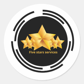 Adesivo Serviços de acessórios de compro de cinco estrelas