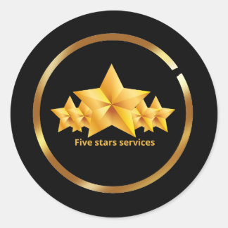 Adesivo Serviços de cinco estrelas