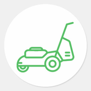 Adesivo serviços de corte de grama design