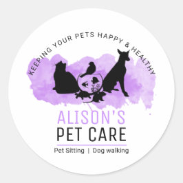 Adesivo Serviços de Pet Care / Sitting / Caminho de Dod