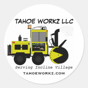 Adesivo Serviços De Remoção De Neve Do Tahoe Workz Llc