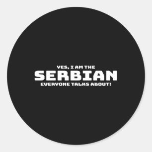 Adesivo Sérvio: Patriótico Dizendo