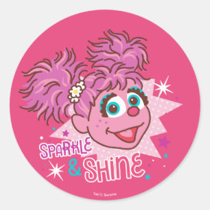 Adesivo Sesame Street Abby Cadabby - Brilho & Luz