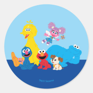 Adesivo Sesame Street Amigos Coloridos da Sesame Street