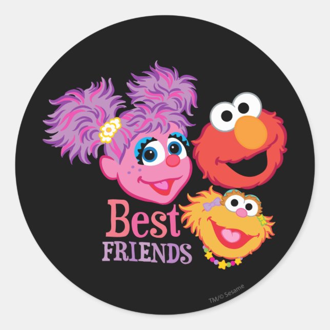 Adesivo Sesame Street dos melhores amigos (Frente)