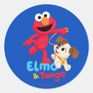 Adesivo Sesame Street   Elmo e Tango Correndo
