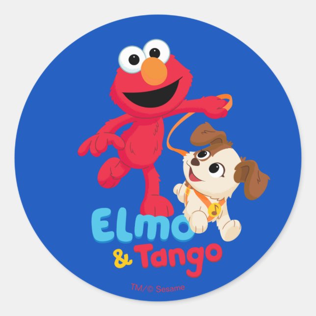 Adesivo Sesame Street | Elmo & Tango Correndo (Frente)
