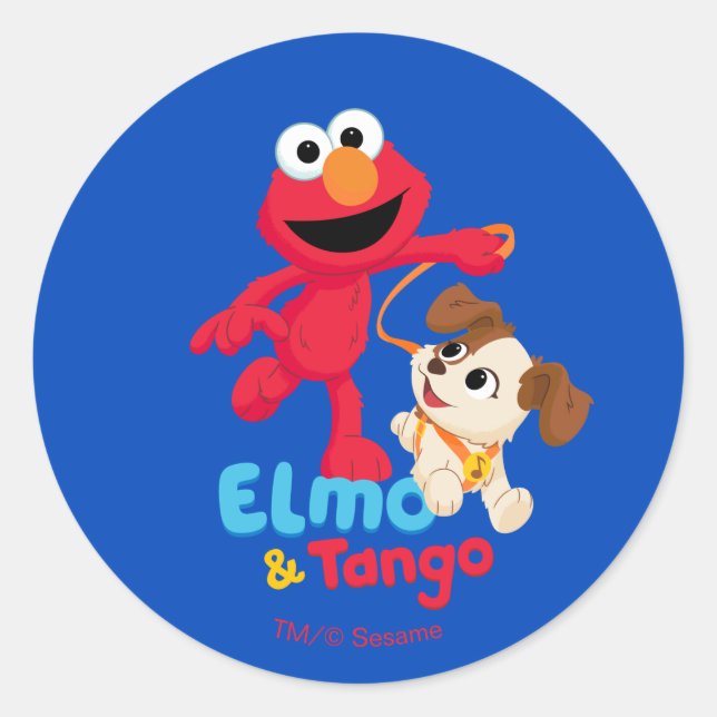 Adesivo Sesame Street | Elmo & Tango Correndo (Frente)