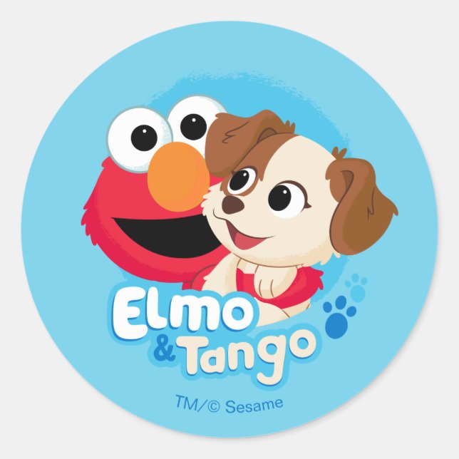Adesivo Sesame Street | Elmo & Tango Insígnia (Frente)