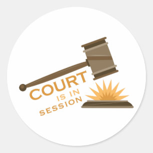 Adesivo Sessão Do Tribunal