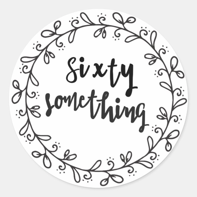 Adesivo Sessenta Coisa - 60º aniversário divertido (Frente)