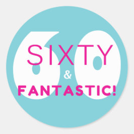 Adesivo Sessenta e fantástica oferta de Festa de aniversár