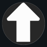 Adesivo Seta branca<br><div class="desc">adesivo de seta branca simples - para apontar coisas</div>