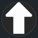 Adesivo Seta branca<br><div class="desc">adesivo de seta branca simples - para apontar coisas</div>