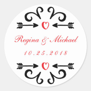 Adesivo Seta De Coração Enrola Curl Casamento Obrigado S