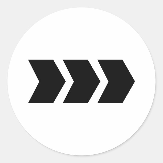 Adesivo seta para a direita (Frente)