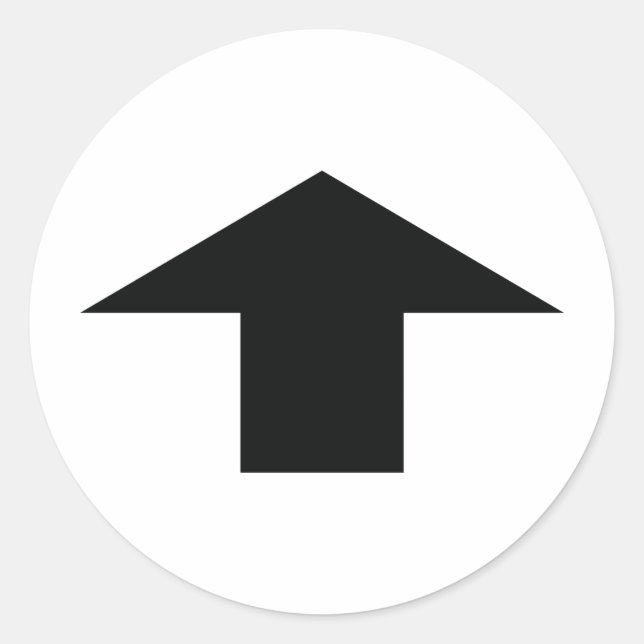 Adesivo seta para cima (Frente)