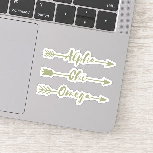 Adesivo Setas alfa de Omega   do qui
