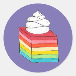 Adesivo Sete Camadas Retro Arco-Íris Gelatina Calada