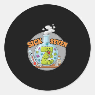 Adesivo Sete Doente Meme Divertido 67 Seis Sete Humor Jogo