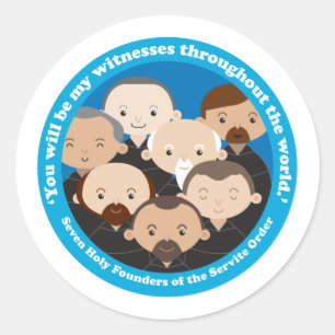 Adesivo Sete Fundadores da Ordem de Serviço