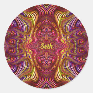 Adesivo SETH ~ Design Fractal Multicolorido ~