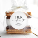 Adesivo Seu Casamento Favorito A Palavras Redondas Editáve<br><div class="desc">Adicione estas etiquetas personalizáveis aos seus favoritos. Crie os autocolantes circulares dele e dela. Avise todos os seus convidados de casamento sobre suas guloseimas favoritas.</div>